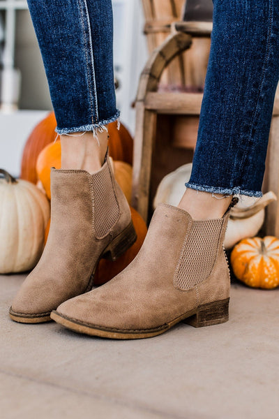 Very G Blake Booties- Beige – The Pulse Boutique