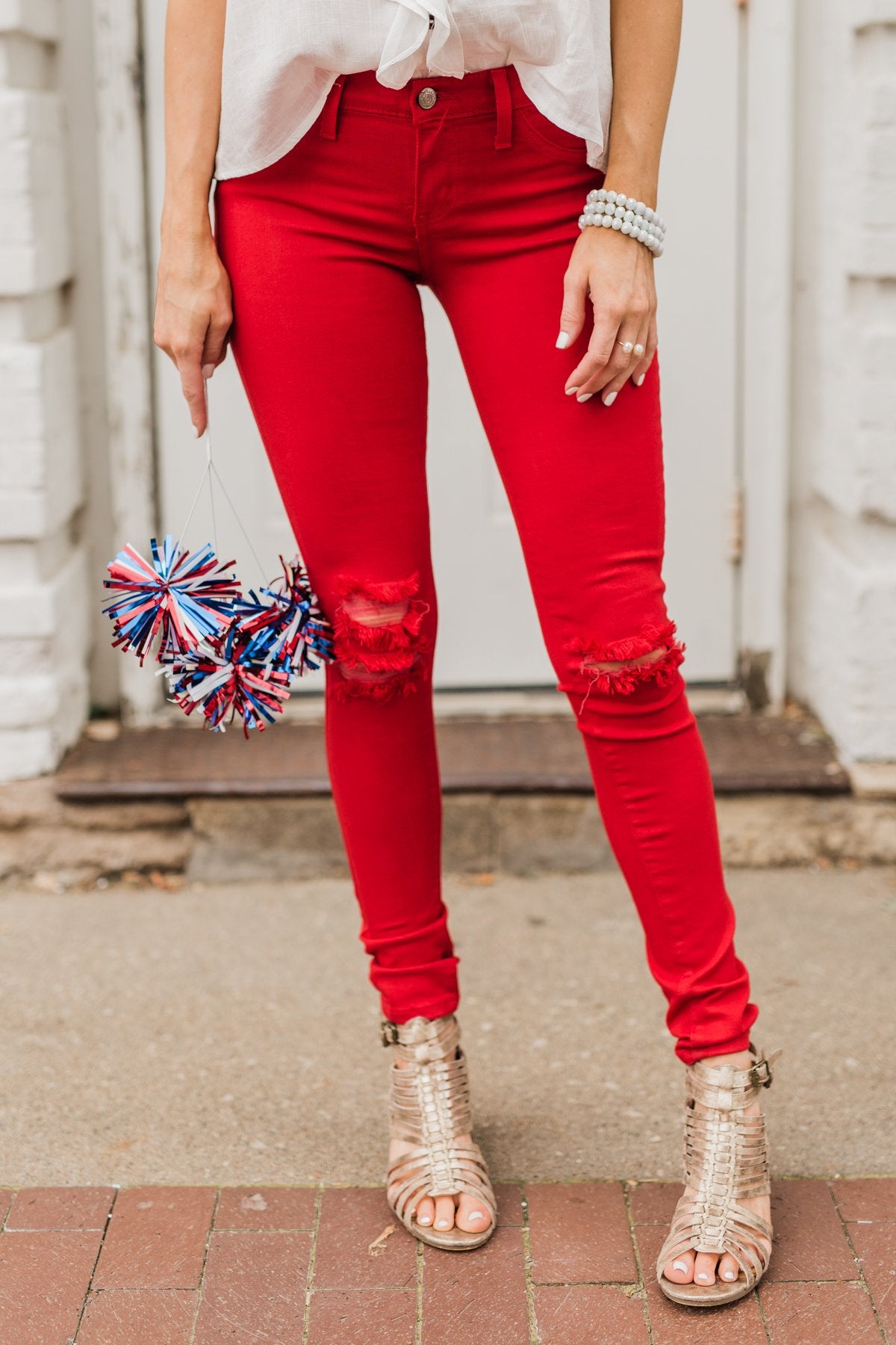 Red Skinny Jeans