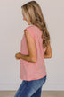 Share Your Happiness Knit Top- Pink