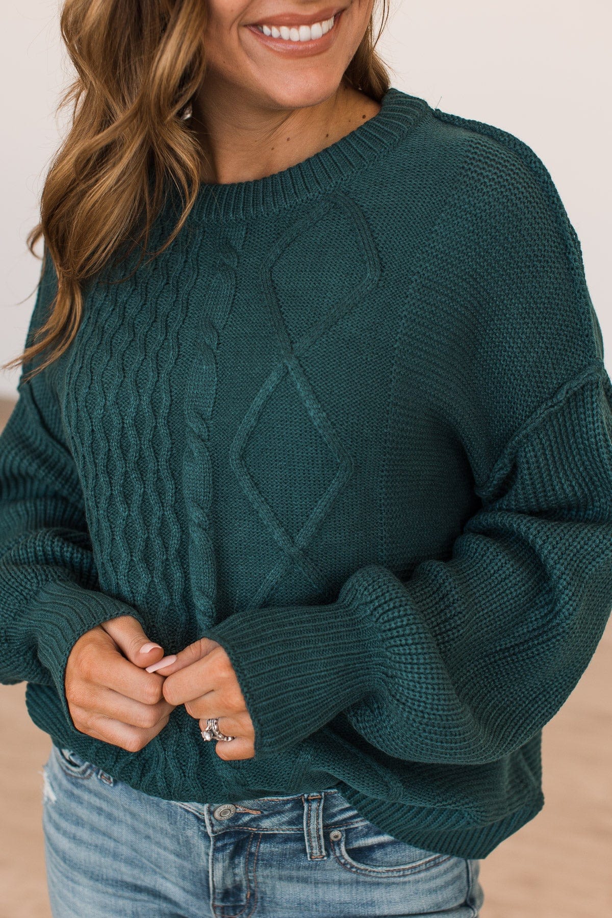Teal Knit Sweater