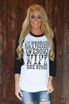 Awesome Wife Baseball Tee