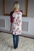 Blooming Love Top ~ Burgundy