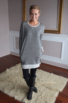 Charcoal Tunic Top