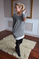 Charcoal Tunic Top