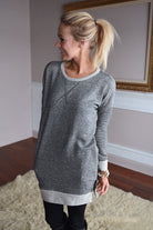 Charcoal Tunic Top