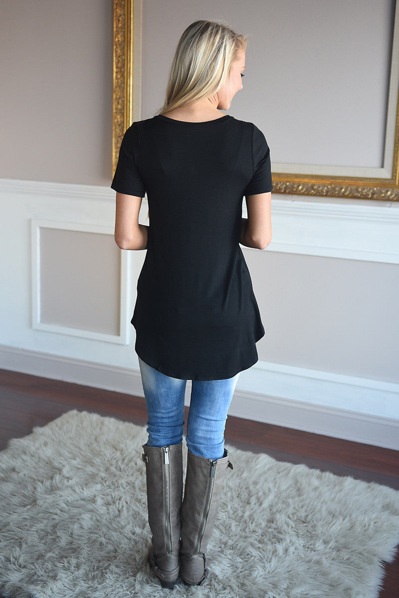 Essential Black Top ~ Short Sleeve