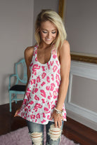 Hot Pink Leopard Print Tank