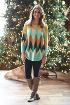 I've Got Sunshine Chevron Top