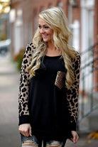 Leopard Bling Top ~ Mocha