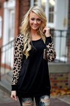 Leopard Bling Top ~ Mocha