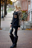 Leopard Bling Top ~ Mocha