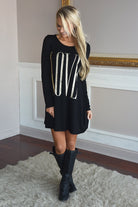 LOVE Tunic Top ~ Black Glitter