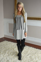 LOVE Tunic Top ~ Heather Grey