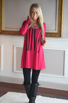 LOVE Tunic Top ~ Hot Pink