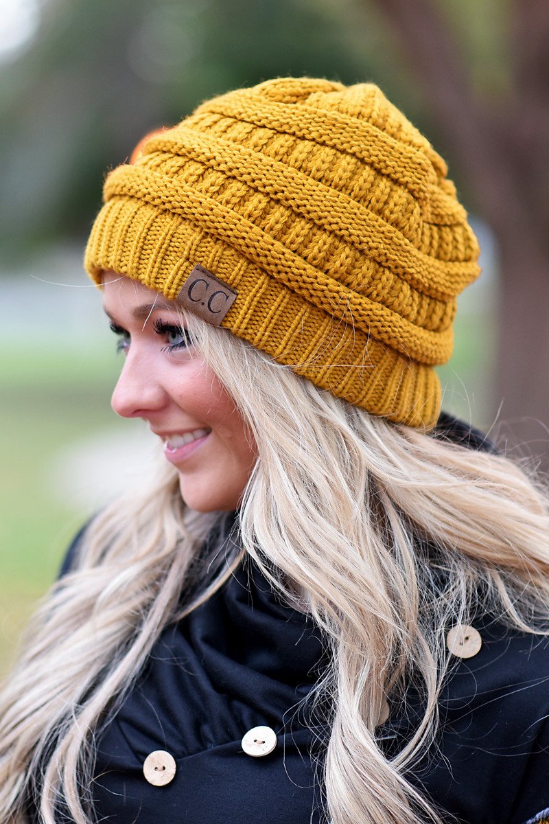 Mustard Beanie