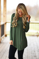 Olive Button Top