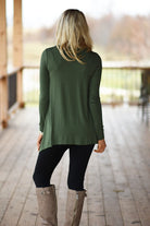 Olive Button Top