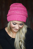 Pink Speckled Beanie