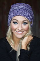 Purple Speckled Beanie