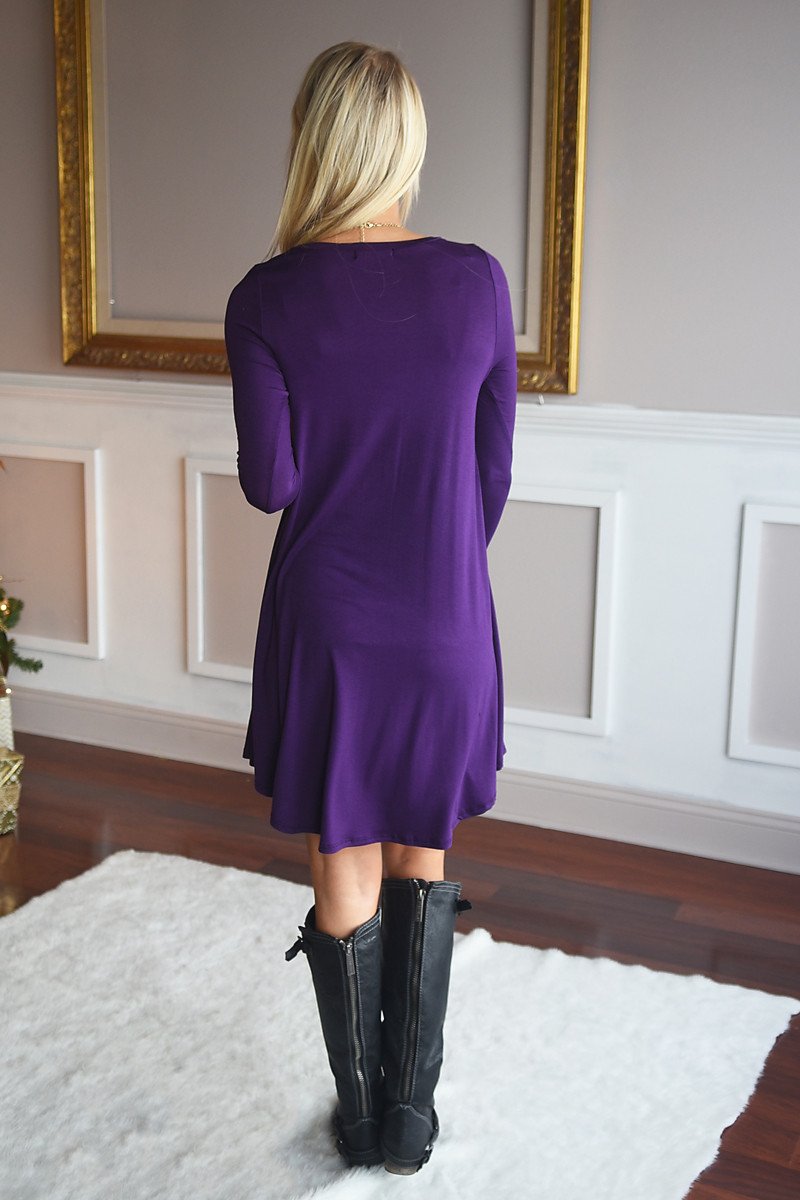 Simple Pleasures Dress ~ Purple