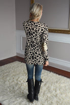 Sparkle On My Mind Leopard Top ~ Taupe